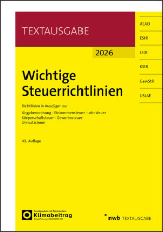 Kniha Wichtige Steuerrichtlinien Ralf Walkenhorst