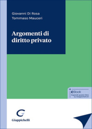 Könyv Argomenti di diritto privato Giovanni Di Rosa