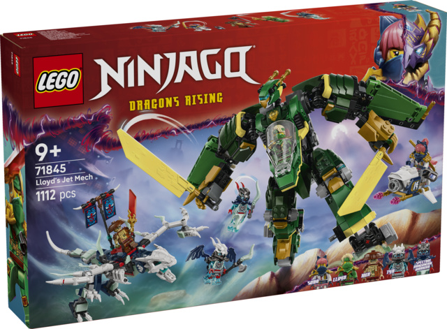 Kniha LEGO Ninjago Odrzutowy mech Lloyda 71845 