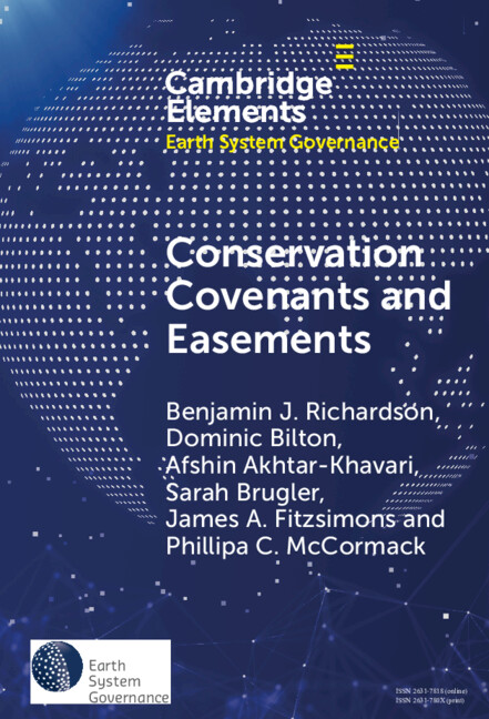 Kniha Conservation Covenants and Easements Benjamin J. Richardson