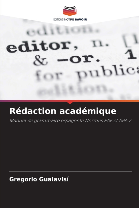 Kniha Rédaction académique Gregorio Gualavisi
