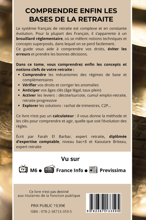 Kniha Comprendre sa retraite conseil Emergence