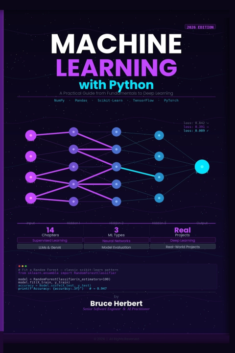 Książka Machine Learning with Python Bruce Herbert