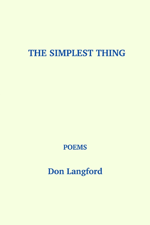 Kniha The Simplest Thing Don Langford