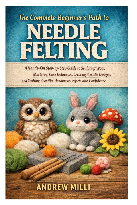 Knjiga The Complete Beginner's Path to Needle Felting ANDREW MILLI
