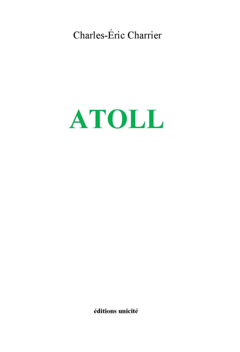 Książka Atoll Charrier