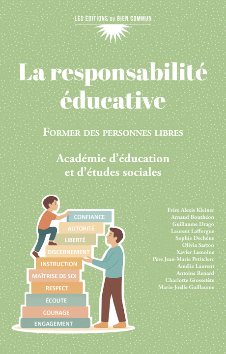 Kniha La responsabilité éducative Académie d'éducation et d'études sociales
