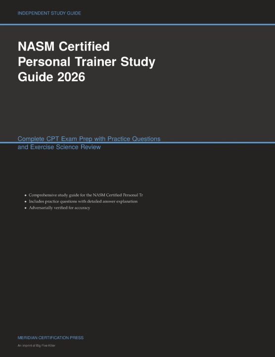 Knjiga NASM Certified Personal Trainer Study Guide 2026 Meridian Certification Press