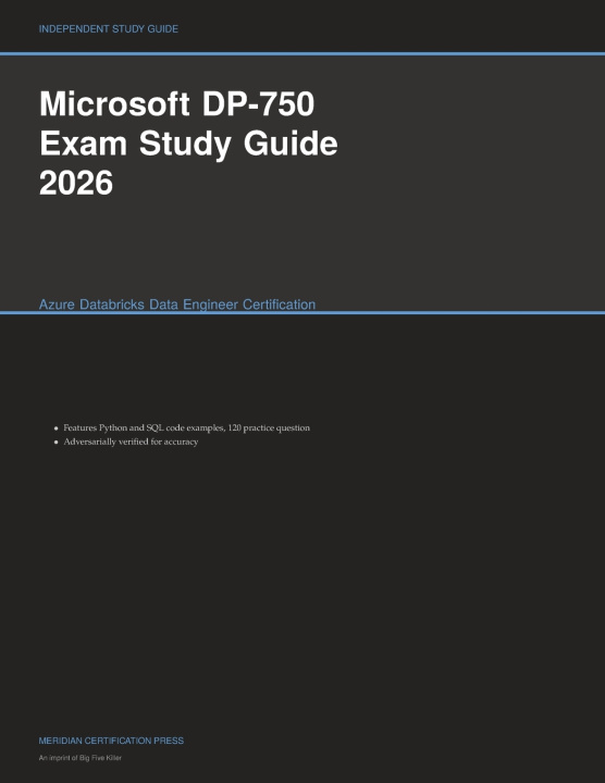 Książka Microsoft DP-750 Exam Study Guide 2026 Meridian Certification Press