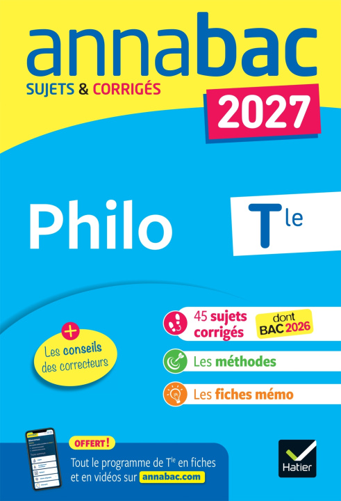 Kniha Annales du bac 2027 - Annabac Philo Tle générale Sabrina Cerqueira