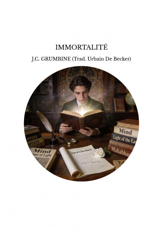 Kniha IMMORTALITÉ J.C. GRUMBINE (Trad. Urbain De Becker)