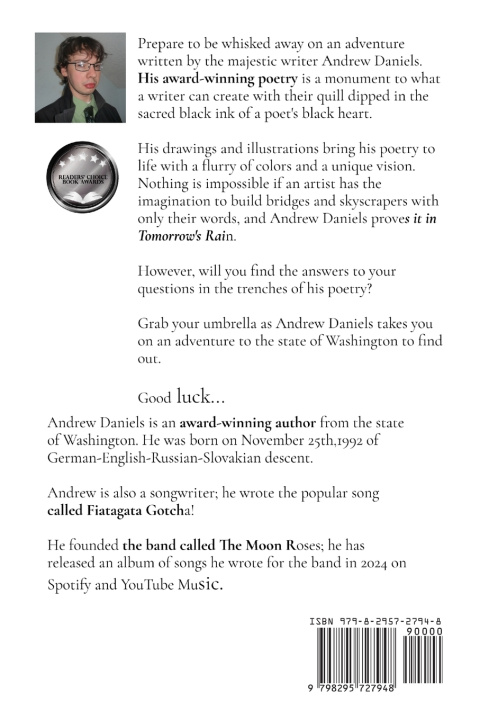 Kniha Tomorrow's Rain Andrew Daniels