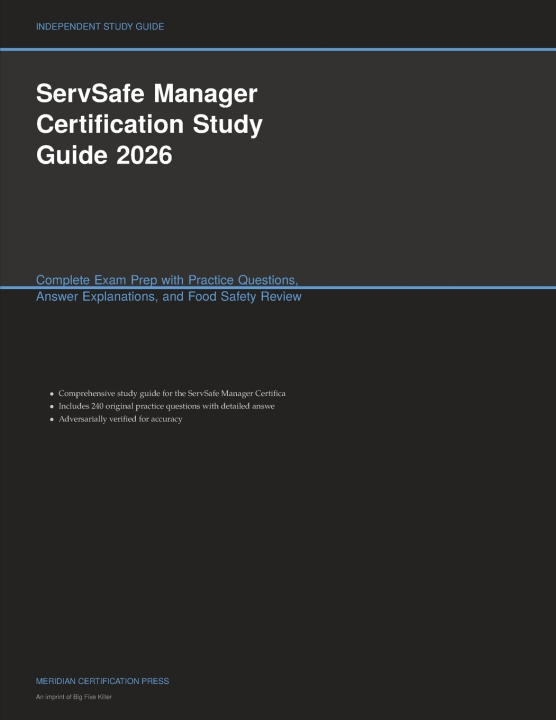 Kniha ServSafe Manager Certification Study Guide 2026 Meridian Certification Press
