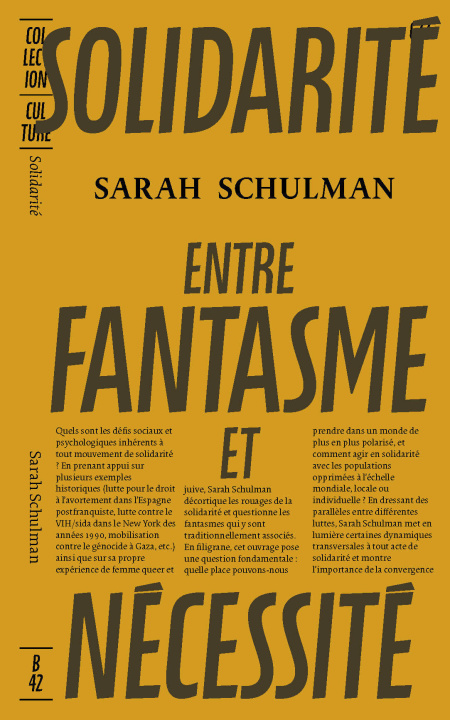 Kniha Solidarité, entre fantasme et nécessité Sarah Schulman