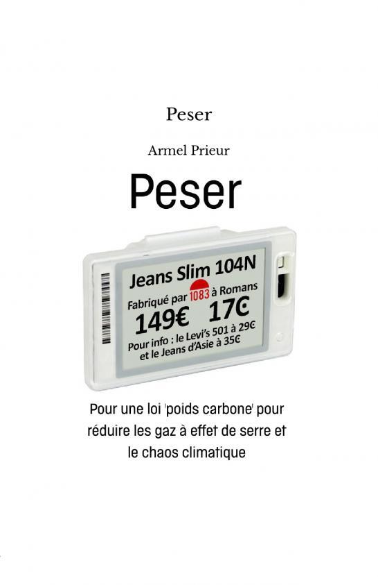 Knjiga Peser Armel Prieur