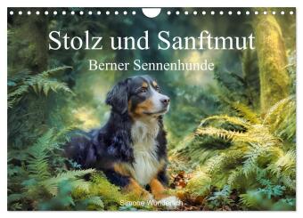 Kalendarz/Pamiętnik Stolz und Sanftmut - Berner Sennenhunde (Wandkalender 2027 DIN A4 quer), CALVENDO Monatskalender Calvendo