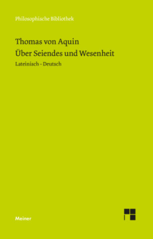 Knjiga Über Seiendes und Wesenheit Thomas von Aquin