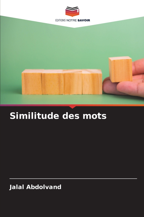 Książka Similitude des mots Jalal Abdolvand