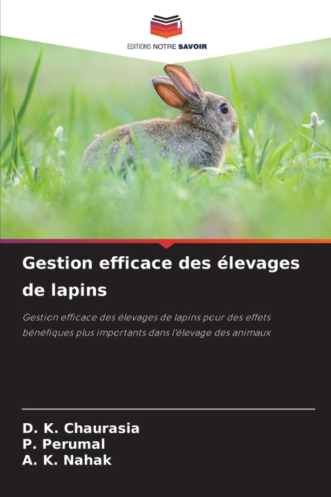 Książka Gestion efficace des élevages de lapins D. K. Chaurasia