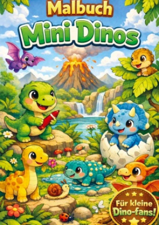 Kniha Malbuch, Mini dinos H. Mourits