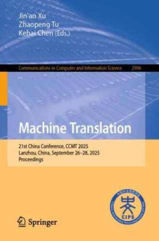 Kniha Machine Translation Jin'an Xu