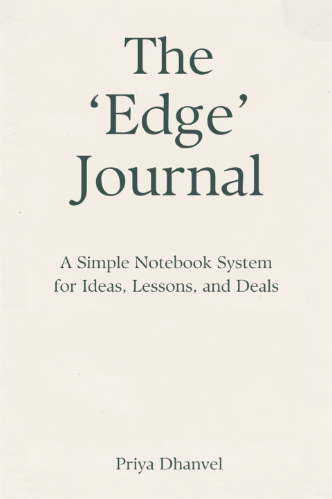 Книга The 'Edge' Journal Priya Dhanvel