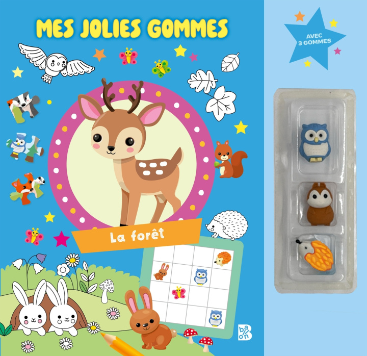 Kniha Mes jolies gommes - Les animaux de la forêt 