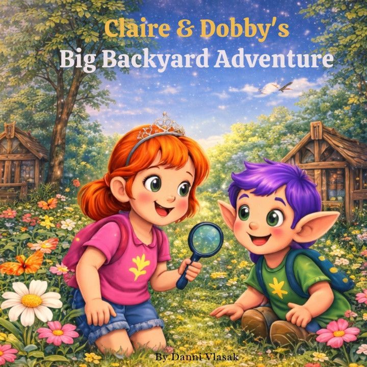 Książka Claire & Dobby's Big Backyard Adventure Danni Vlasak