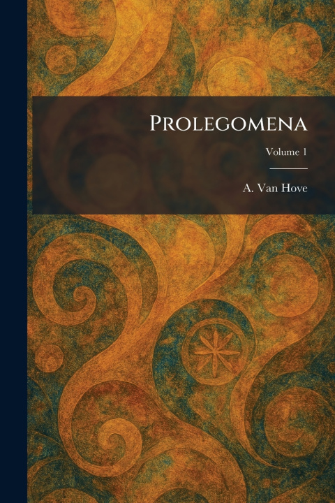 Kniha Prolegomena A. Van Hove