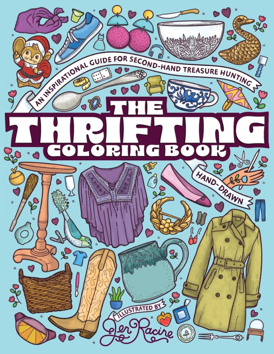 Boek The Thrifting Coloring Book Jen Racine
