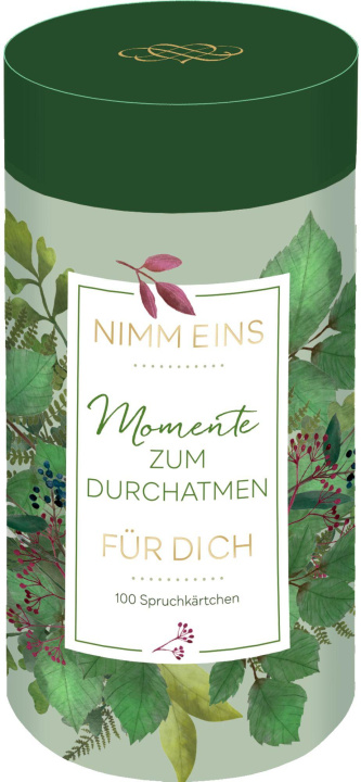 Kniha Sprüchedose - Nimm eins! Momente zum Durchatmen für dich 