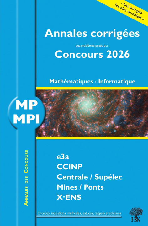 Книга Annales des Concours 2026 – MP Mathématiques et Informatique Aufort