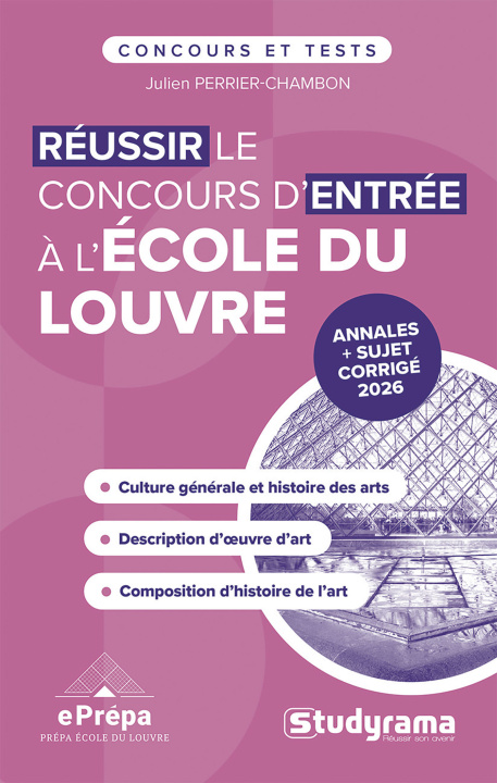 Kniha Réussir le concours d'entrée à l'Ecole du Louvre Perrier-Chambon