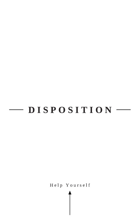 Könyv Disposition Jake Orlowitz