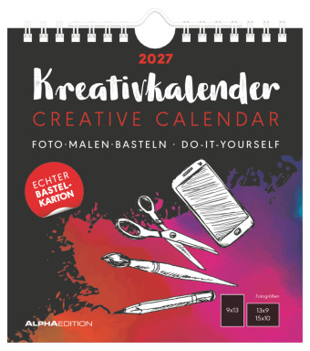 Kalendar/Rokovnik Kreativkalender S schwarz 2027 Neumann Verlage GmbH & Co. KG