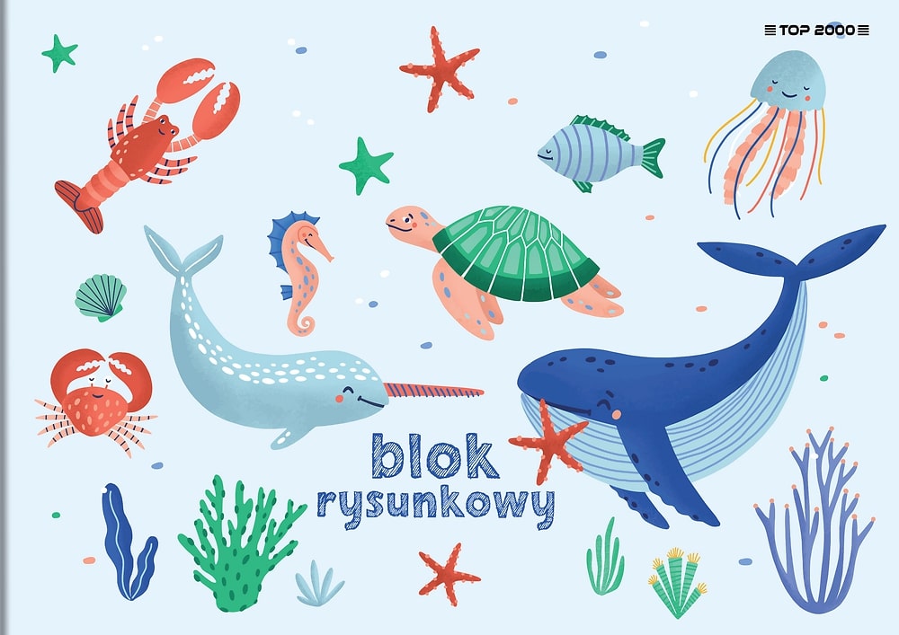 Knjiga Blok rysunkowy biały. Basic A4 20 kartek 70g 