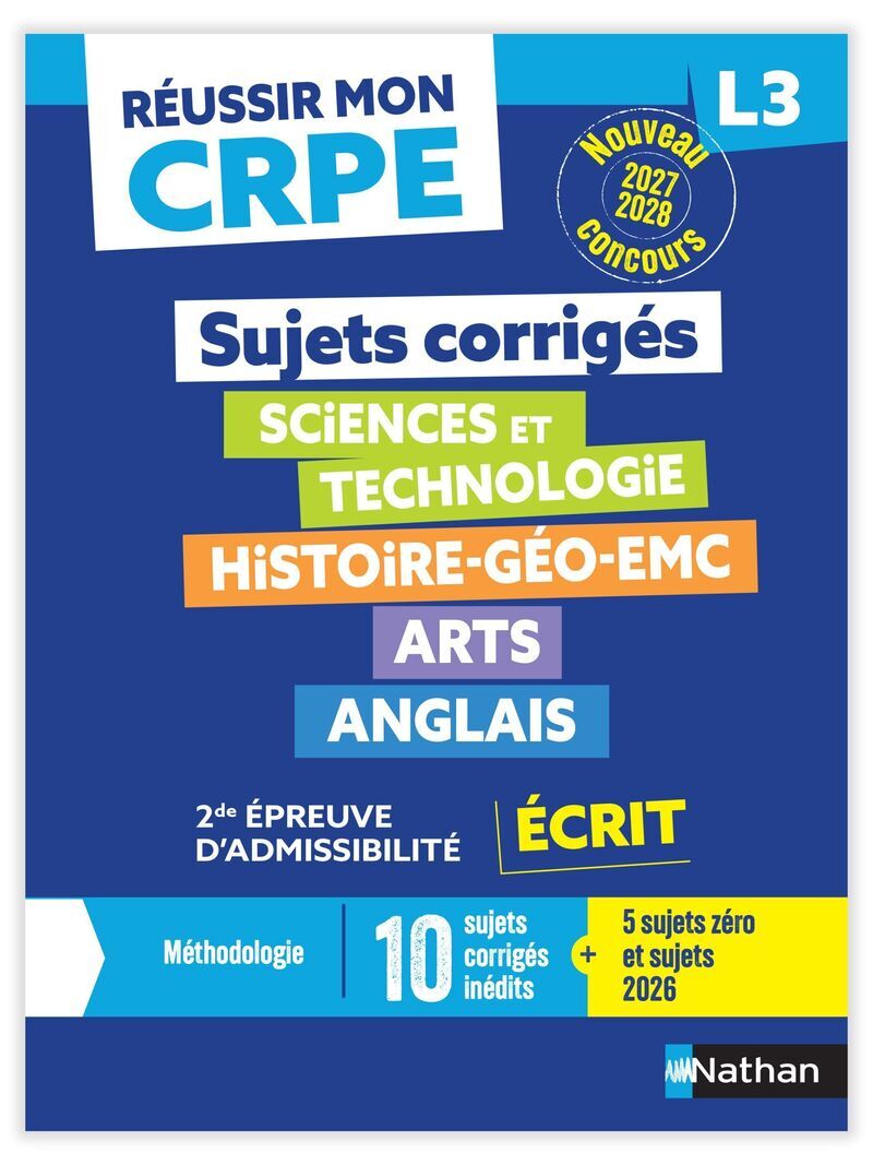 Kniha Réussir mon CRPE - 2e épreuve d'admissibilité L3 écrit Annales 2027 Léo Lecardonnel