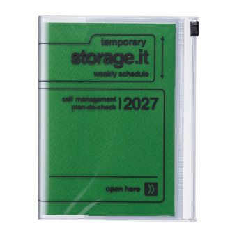 Kalendár/Diár Mark's 2026/2027 Diary A6 Storage.it, Green Mark's Inc