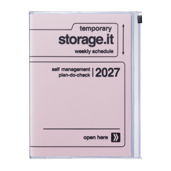 Kalendář/Diář Mark's 2026/2027 Diary A5 Storage.it, Pink Mark's Inc