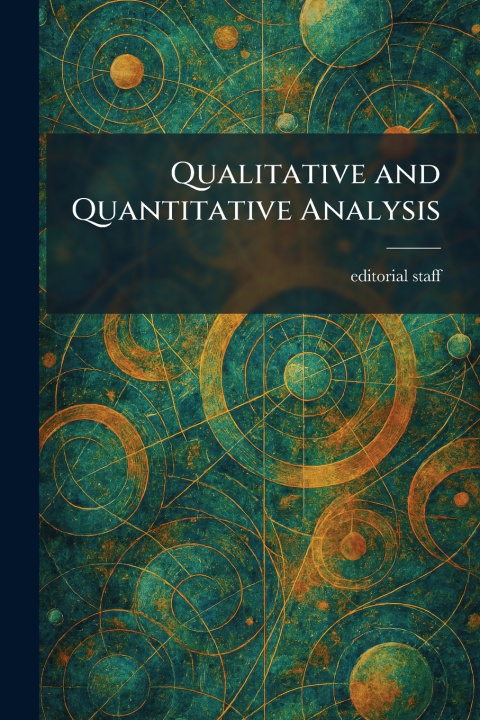 Kniha Qualitative and Quantitative Analysis editorial staff