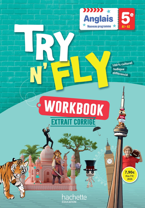 Knjiga Workbook Try n' Fly Anglais 5e - Cahier élève - Ed. 2026 Damien Policarpe