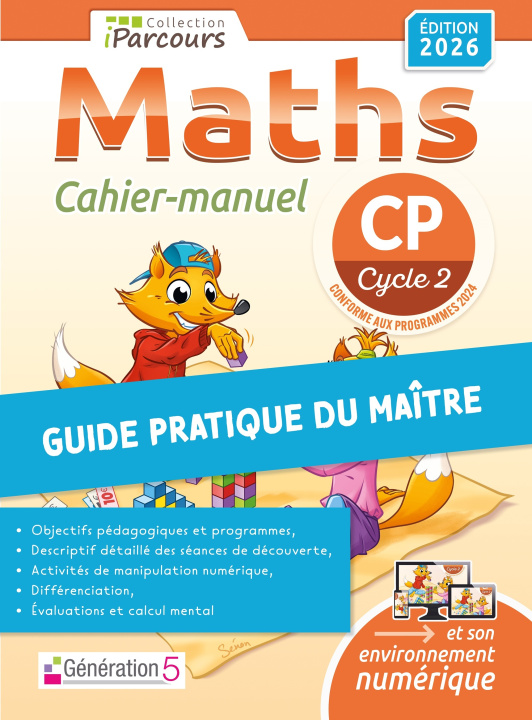 Boek Guide du maitre cahier-manuel iParcours maths CP (2026) HACHE