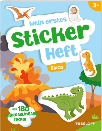 Buch Mein erstes Stickerheft. Dinos Alberta Kiel