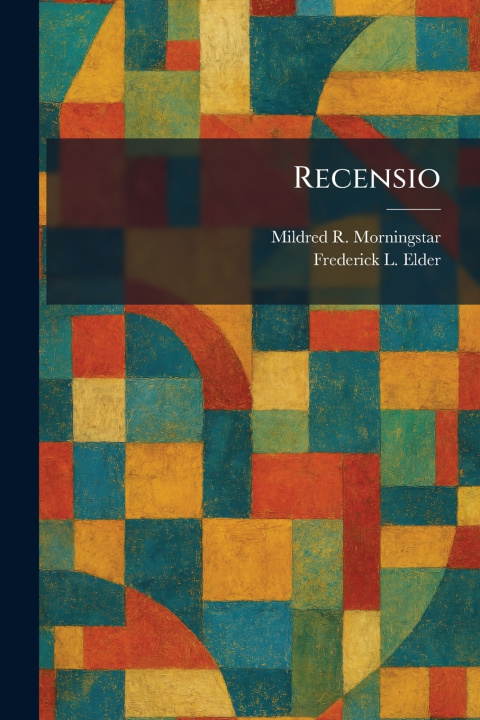 Kniha Recensio Mildred R. Morningstar