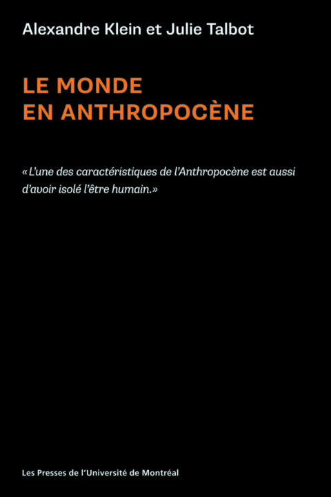 Knjiga Le monde en Anthropocène Talbot
