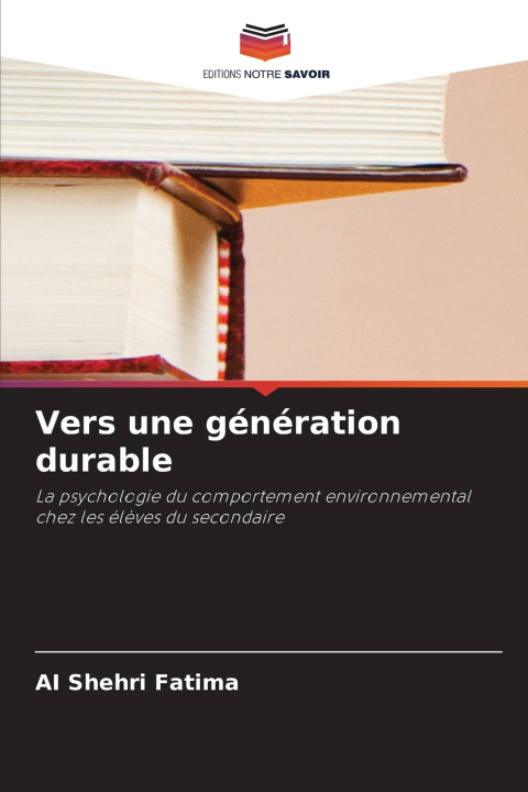 Kniha Vers une génération durable AI Shehri Fatima