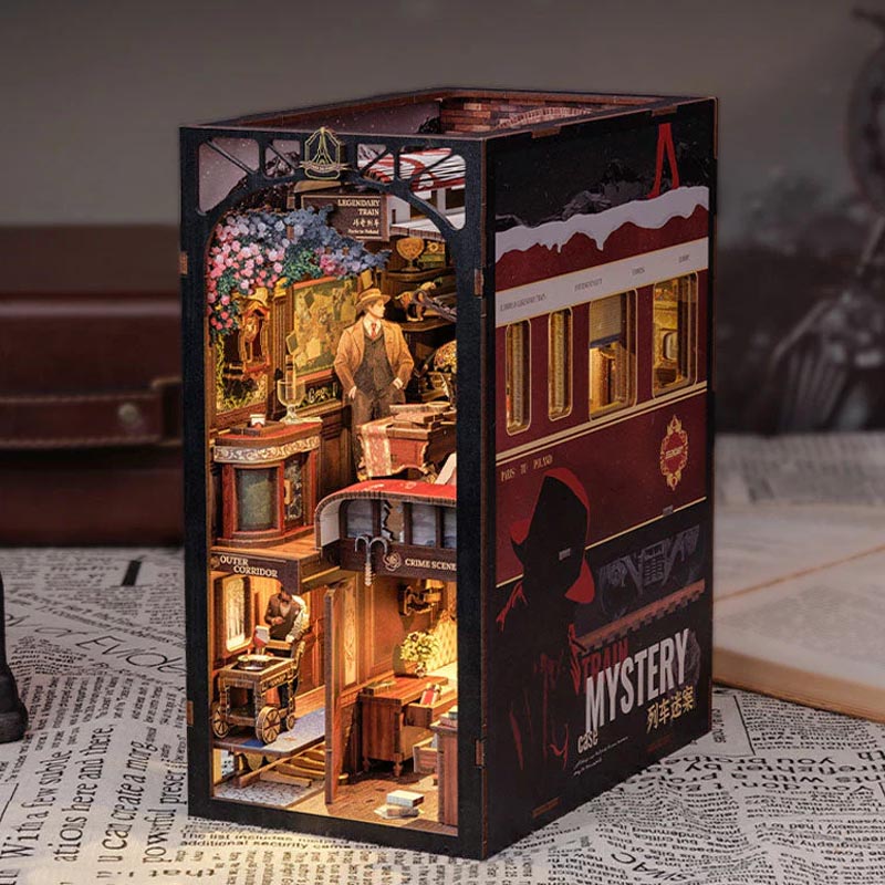Buch Miniaturowy domek Book Nook Zagadka Orient Expressu 