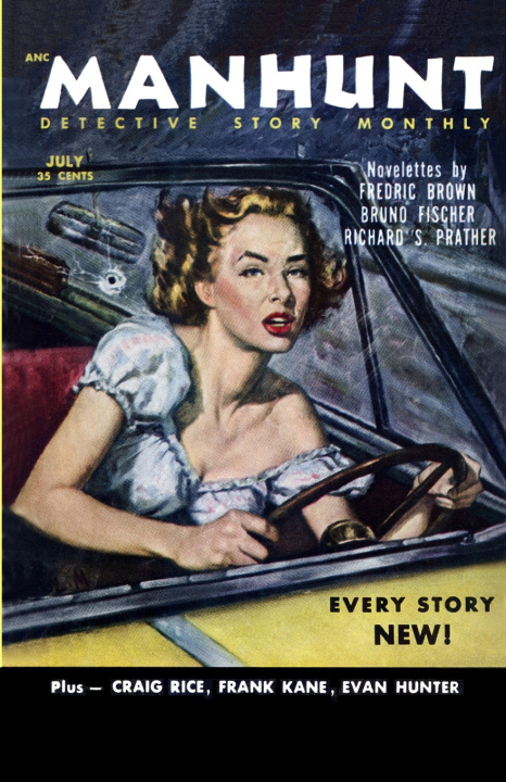 Knjiga Manhunt, July 1953 Fredric Brown