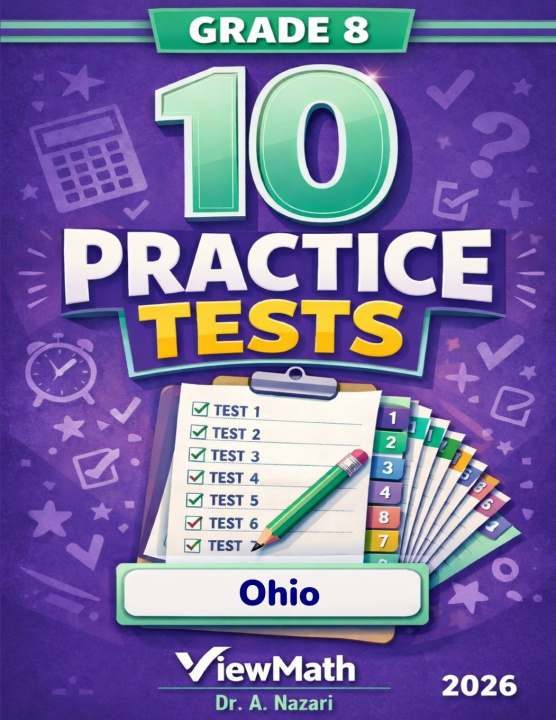 Knjiga 10 Ohio OST Grade 8 Math Practice Tests Dr. A Nazari