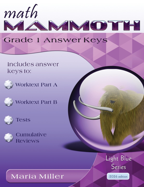 Kniha Math Mammoth Grade 1 Answer Keys Maria Miller